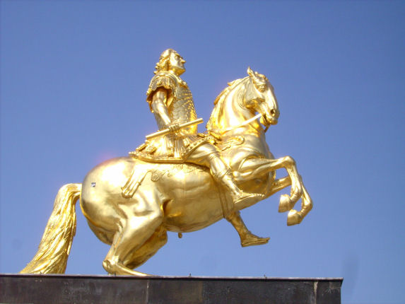 August der Starke als Goldener Reiter