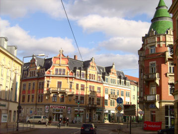 Straenansicht: Hier Leipziger Strae